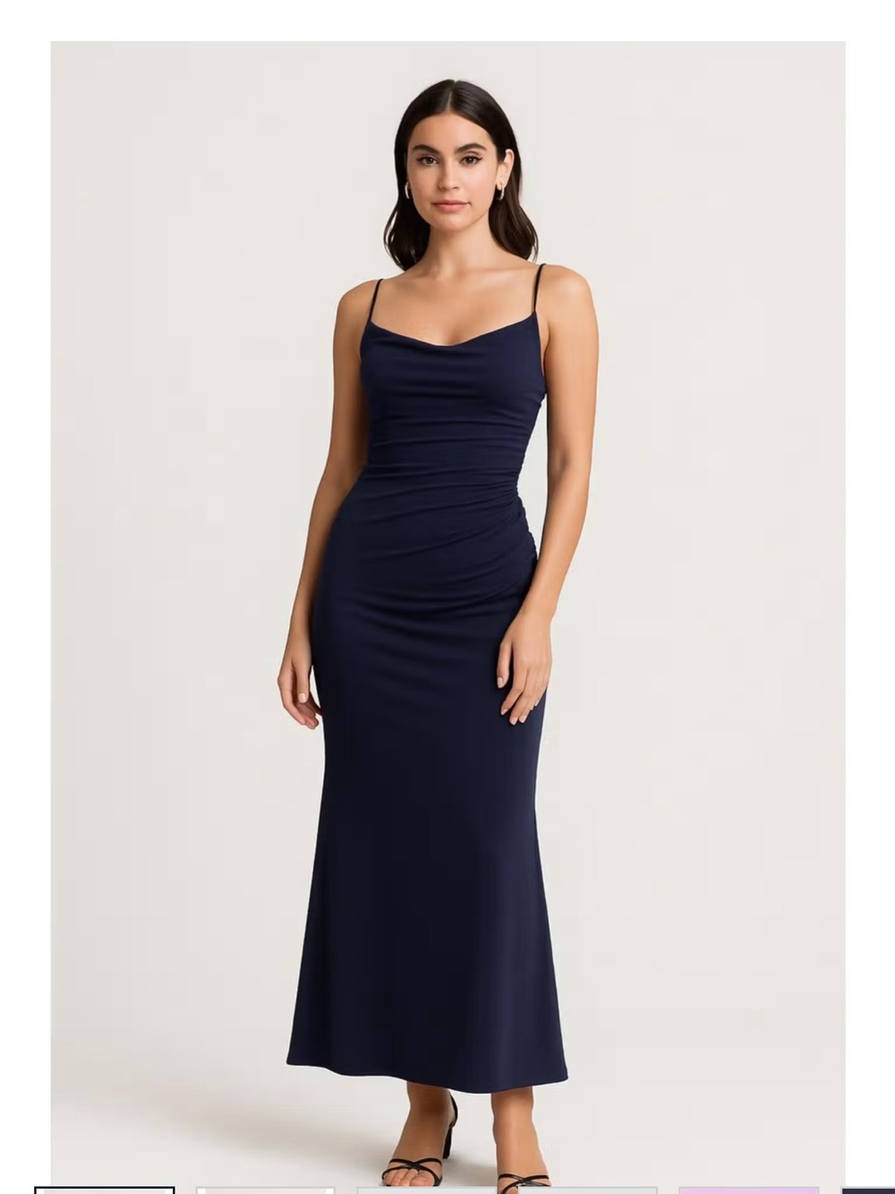 CIDER NWT COWL NECK LACE BACK MAXI DRESS SMALL